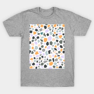 Terrazzo Multi Colour, Lilac, Orange and Green T-Shirt